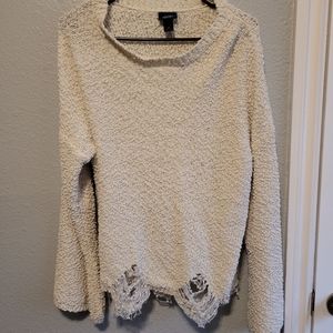 Oversized knitted style sweater